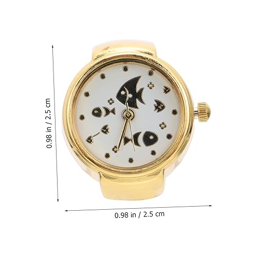 VALICLUD 3 Pcs Ring Horloge Mode Horloge Voor Meisjes Romeinse Cijfers Vinger Horloge Metalen Vinger Horloge Ronde Vinger Horloge Decoratieve Vrouwen Horloges Casual Horloge Draagbare - Afbeelding 8