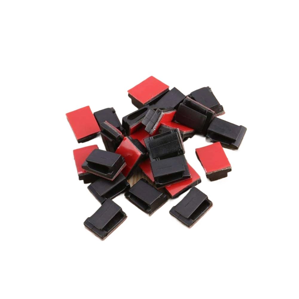 Clip adesive da 600 Pezzi Morsetti per Cavi Porta Fascette per Organizer per Auto