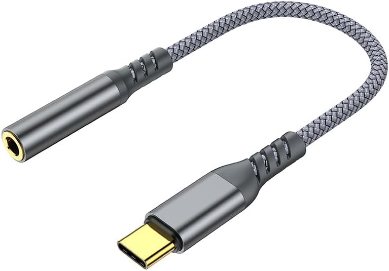 USB C to 3.5mm Headphone Jack Adapter ,USB C to 3.5mm Jack，Type C to 3.5mm Headphone Compatible with Samsung Galaxy S23 S22 S21 S20 Ultra, Pixel, iPad Pro, MacBook(15CM)