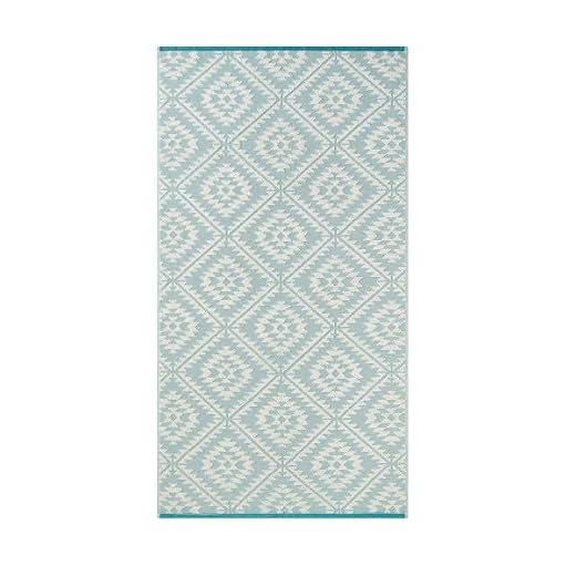 Pendleton - Rancho Arroyo Towels – Soft Cotton Terry Bath Towel – Plush Turkish Cotton Towel for Bathroom – Absorbent – Green Blue – 30” x 56”