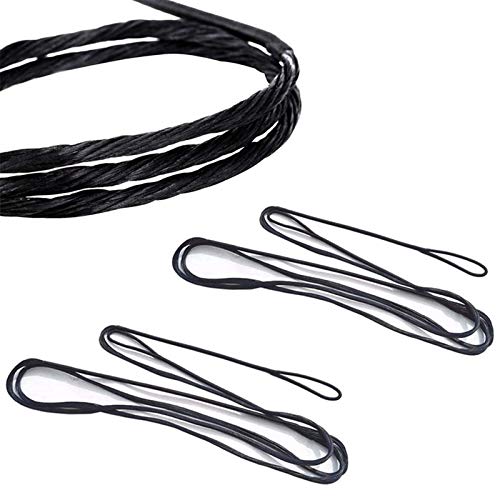 hengguang 46-70 Pouces, 2 Accessoires De Chaîne d'arc Classique, Remplacement 12 Brins De Corde à La Main pour Arc Traditionnel De Tir à l'arc 60 Pouces Cover