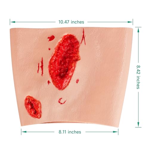 Image of Thigh Laceration Wound Packing Trainer for Hemostasis Practice | Wearable Wound Simulator, Realistic First Aid & Emergency Response Demonstration