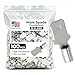 Sherco-Auto 100 Pcs High Temperature Non-Insulated Male Spade Connectors - 16-14 Gauge Quick Disconnect .250 Tab - Wire Splice Connectors for Strong Crimps in Electrical Wire Terminals - Made in USA