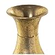 JARRÓN METAL DORADO/BLANCO_°17X65CM