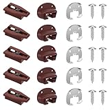 Drawer Slides for kenlin Rite-Trak II Replacement, 5 Sets of Improved 168 Track Guides with Metal Back, Universal Drawer Guide for Dresser, Nightstand Drawers from Most Furniturers