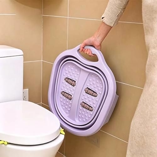 Spa de pies plegable con masaje y diseño compacto miniatura 4