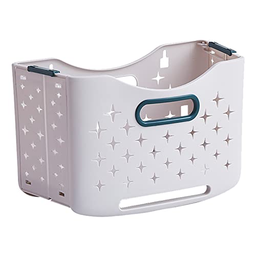 Cesta de lavandería plegable SIXRUN antiolor con asas para ropa húmeda 5