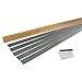 Coyote Landscape Products  5 each 6" X 8' x 18 gauge Rolled Top Plated Lawn Edging Home Kit with 15 each Plated Edge Pins