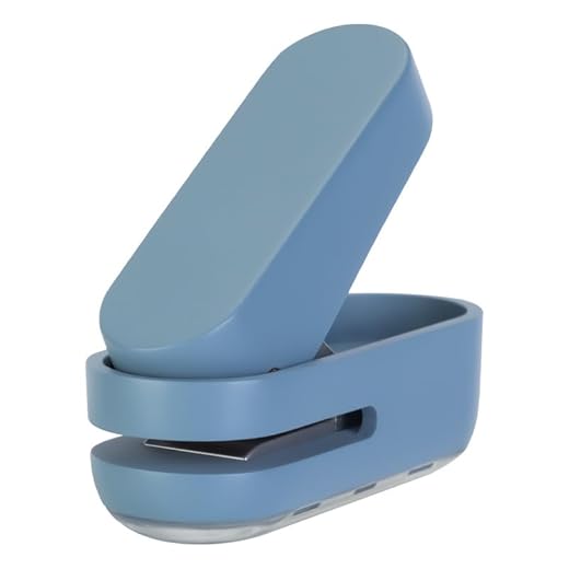 Mini Small Hole Puncher, 10 Sheet Paper Capacity, Single Hole for Office Use Or Gift for Students, Blue