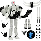 T13 - Figura de acción completada de montaje, juego de figuras de acción de robot móvil multiarticuladas, decoraciones de escritorio para coleccionistas para amantes de los juegos, juguetes