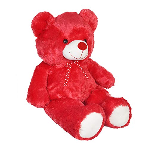 Image of Ultra 35 inch Teddy Bear Stuffed Soft Premium Plush Toy for Kids in Red | Perfect for Snuggling & Playtime | Animal Toy Birthday | Anniversary | Christmas | Diwali | Home Decor