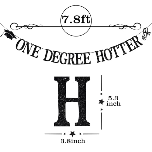 One Degree Hotter Banner, Big Degree Energy, You Did It, Congrats MBA/PHD/College Graduation Party Decorations by Zatain - Used condition - Image 6