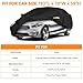 NEVERLAND Sedan Car Cover Waterproof Heavy Duty All Weather Protection Snow Anti-UV Windproof Outdoor Full Car Cover Fit for Automobiles BMW/Mercedes-Benz/Honda（for Car Size:183''L x 70''W x 59''H）