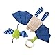 SIGIKID 41013 Anhänger Fledermaus Urban Mädchen und Jungen Babyspielzeug empfohlen ab Geburt blau