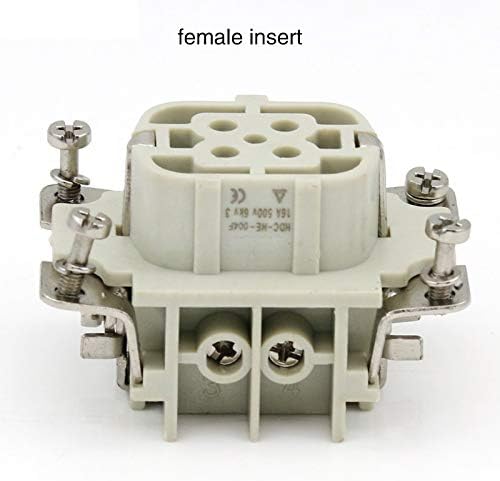 HDC-HE-004-Ⅵ Rectangular Heavy Duty Connector 4 Core Butt Industrial Waterproof Aviation Socket 500V 16A