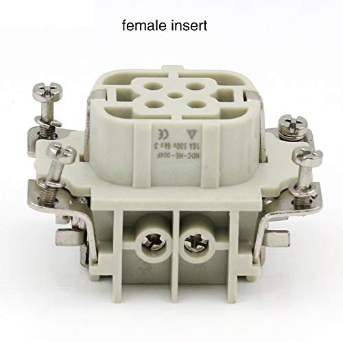 HDC-HE-004-Ⅵ Rectangular Heavy Duty Connector 4 Core Butt Industrial Waterproof Socket 500V 16A