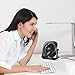 OPOLAR 4 Inch Mini USB Desk Fan, 2 Speeds, Lower Noise, USB Powered, 360° Up and Down, 3.8 ft Cable, Powerful Black Fan for Home and Office