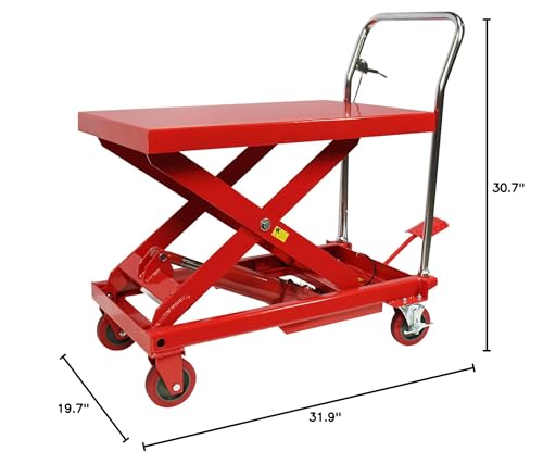 Garvee CART -660 Hydraulic Lift Table Cart 660Lbs Double Scissor Lift Table thumb #6
