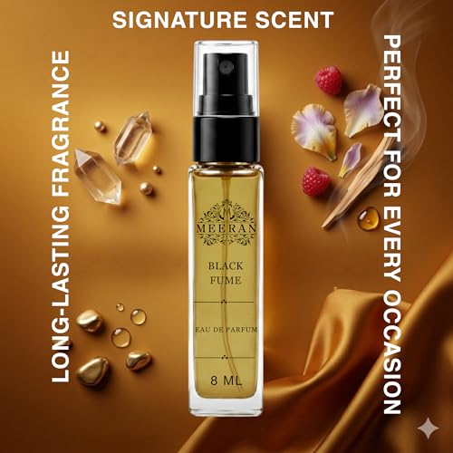Image of Black Fume Style Fragrance for Men (8ML) Eau De Parfum | Long Lasting Premium Perfume for Men | Pocket Perfume Travel Size | Bold Masculine Fragrance