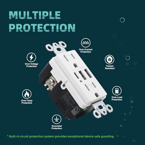 Topeler EWU162A1C Usb C Wall Outlet, 15A Tamper Resistant Receptacle thumb #2