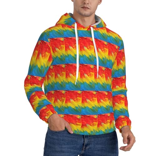 Sweat à capuche plumes de perroquet pour un style décontracté unique