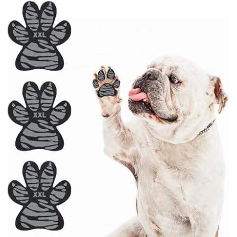 SCENEREAL Anti-Slip Dog Paw Protector Gripper Traction Pads for Small Medium Large Senior Dogs, Dog Feet Stickers with Stronger Adhesive for Hardwood Floors Hot Pavement, 9 Sets(36 Pcs) M Cover