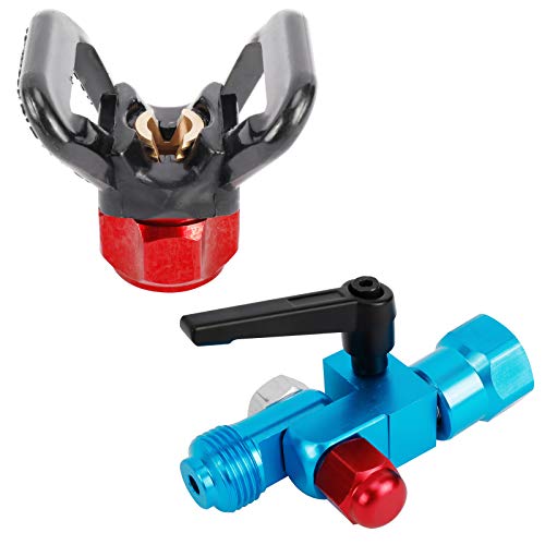 HighFree Spray Guide Accessory Tool Gun Baffle with 10 Inch Extension Pole & 517 Tip for All Airless Paint Sprayer 7/8 Inch