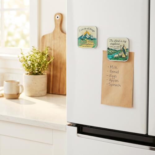 4 Imanes Cristianos para Refrigerador de Acrílico miniatura 2