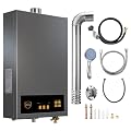 GEARPASS Propane Gas Tankless Water Heater, 5.3 GPM, 130,000 BTU Indoor, On Demand Instant Hot Water Heater with Touch LED Temperature Display and Multi-Protection