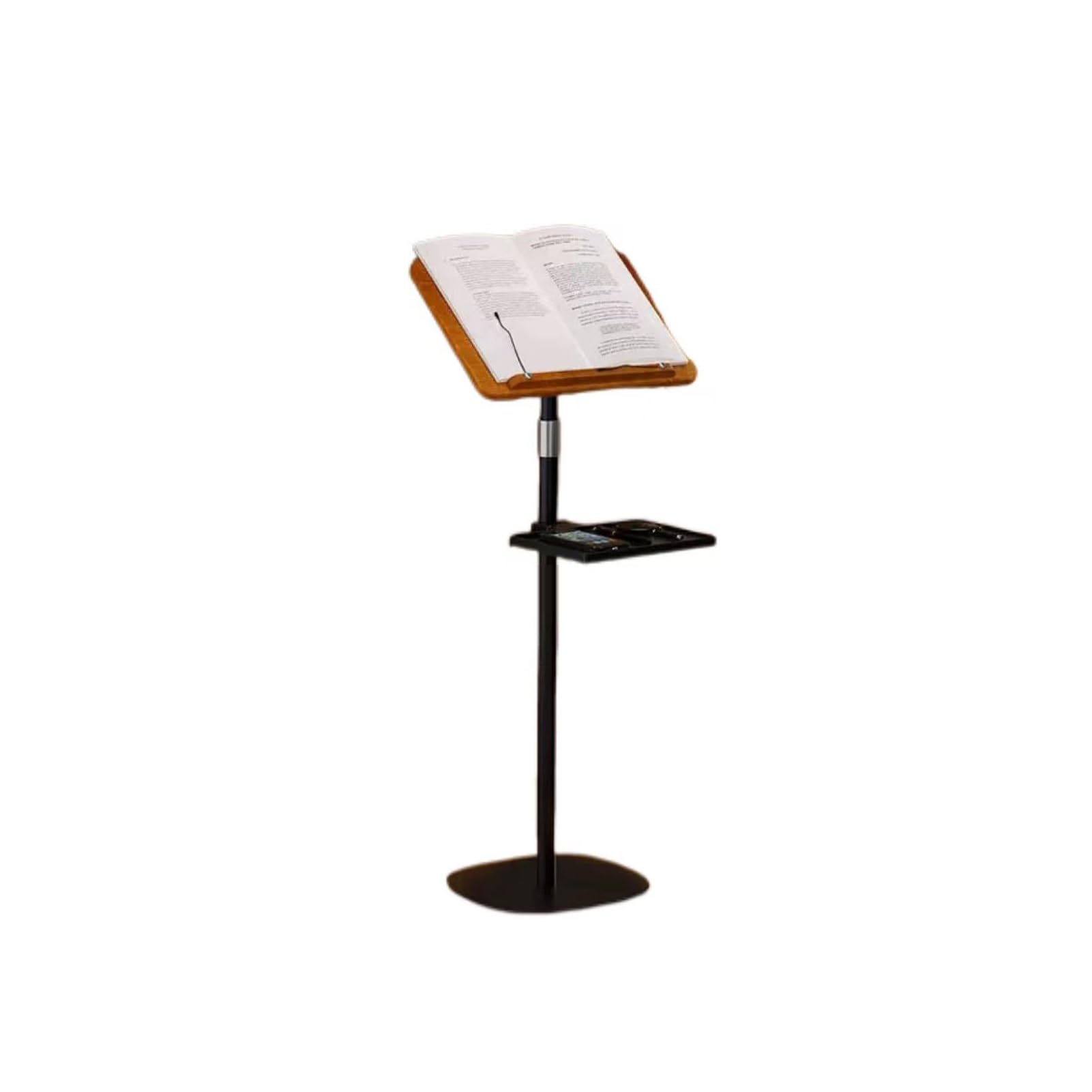 Taca Na Laptopa Z Regulacją Wysokości Stojak Tablet Do Czytania, Podłogowy Książki, Kucharskie Podręcznik Przepisami(28x28x107-142cm)