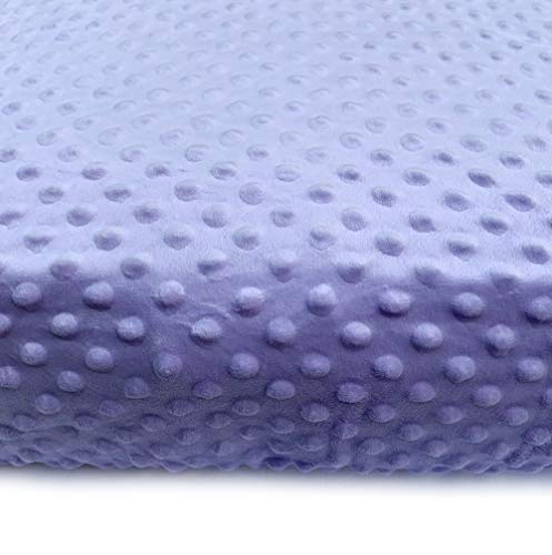 Image of KiddyKloud Mini Fitted Sheet for Mini Crib, Pack n Play Playard Sheet 38 x 24.5 x 5 Inches | Minky Fabric (Lavender)