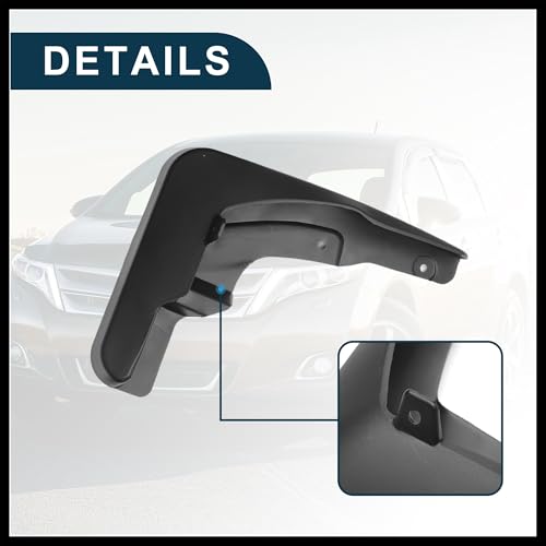 Image of Mud Flap Splash Guard for Toyota Venza 2009-2016 Durable | Front & Rear Side Mudflaps with Mount Accessor 1 Set Durable Material