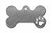 RMP Stamping Blanks, 1" x 1 3/4" Dog Bone With Paw Print, Aluminum .063" 14 Gauge - 50 Pack