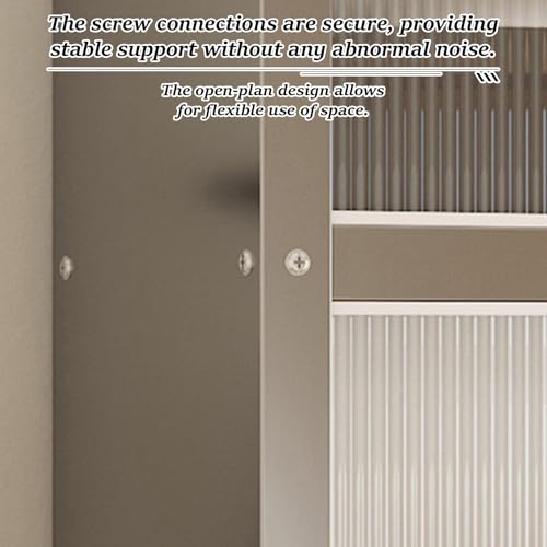 Étagère murale en acier inoxydable 120x35x70cm avec portes coulissantes pour cuisine