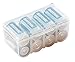 Dial Industries B329FN Battery Organizer Case, 8 C, Clear