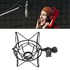 Generic Microphone Shock Mount Zinc Alloy Anti Vibration Secure Support for Recording Station Studio Fits Most Condenser Microphones (Black) #2