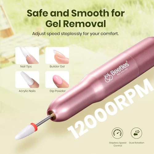 Image of Beetles 55Pcs Gel Nail Polish Kit with U V Light and Nail Drill - 32 Color Gel Nails Kit Fun Camp Professional Manicure Set with Everything and Base Top Coat Home Salon Gifts for Women