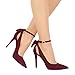 Fashare Womens High Heels Bow Tie Stiletto Ankle Strap Wedding Dress Pumps Shoes
