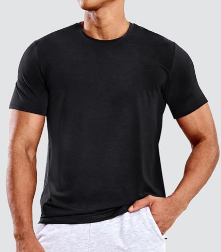 MIER Men's T Shirts Short Sleeve Dry Fit Soft Athletic Tshirt Moisture Wicking Active Casual Running Tee Tops, Crew Neck2