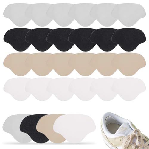 JEYORZY 24 Pcs de Patchs de Réparation de Baskets Patch de Talon Adhésif Réparation de Trou de Basket Patch de Talon Patch de Prévention