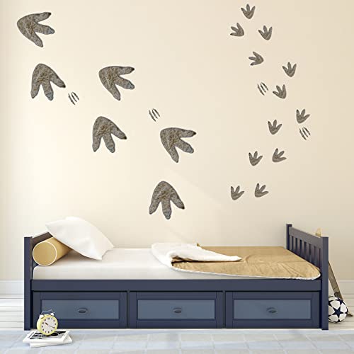 64 Pieces Dinosaur Decor Dinosaur Footprints Floor Decals Peel And Stick Dinosaur Track Stickers Removable Dinosaur Tracks Wall Decals Vinyl Footprints Wall Decal For Baby Nursery Bedroom Home Decor #TOP5