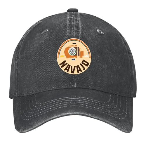 RRCRUHG Gorra de béisbol clásica de la nación Navajo - Bandera Navajo - Gran Sello de la nación Navajo SunWinter Cosplay para Hombres, Gorra Deportiva Ajustable para Mujer Ajustable de algodón