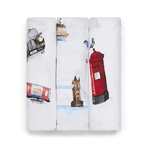 Panda Bamboo Baby Muslins (Swaddles, London)