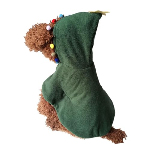 Disfraz de Navidad para perro BESPORTBLE M verde miniatura 6