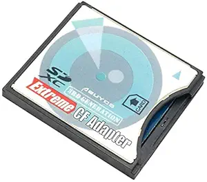 Abuycs Extreme Speed SD/SDHC/MMC/Eye-Fi Card to Compact Flash CF Type II Adapter for Professional DSLR Digital SLR Camera Canon 50D, 5D Mark II, 5D Mark III, 7D Nikon D200, D300, D900 etc.