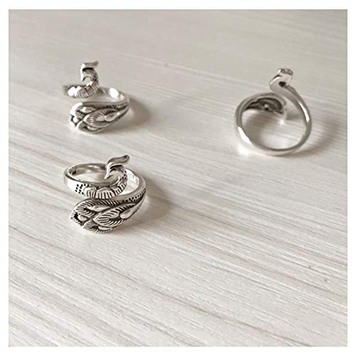 (2 Pcs) Adjustable Knitting Loop Crochet Loop Knitting Accessories, Phoenix Ring, Yarn Guide Finger Holder Knitting Thimble, Adjustable Crochet Ring for Crochet Knitting Crafts Accessories Tool