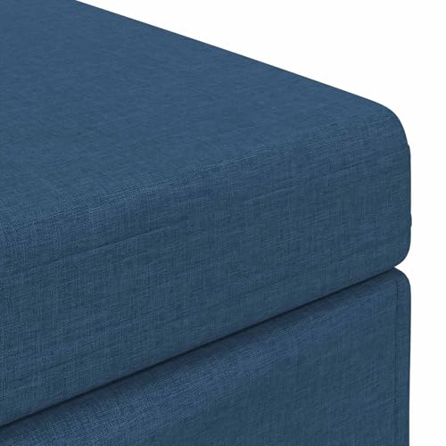 Tabouret bleu en tissu pour optimiser les petits espaces