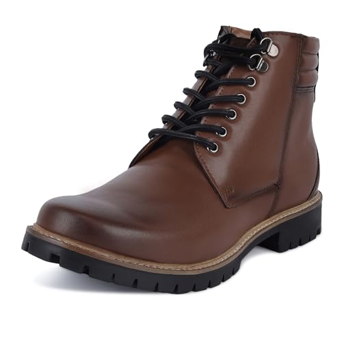 LOUIS STITCH Casual Boot for Men| Handcrafted | High Ankle Lace-u...