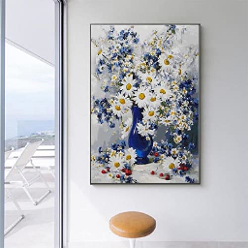 Affiche rétro de fleurs délicates pour chambre parentale