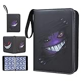 Foldermax Trading Card 9-Pocket Card Binder for Pokemon 900 Cards Games Collection 50 Removable Sleeves Baseball Card Sports Trading Card Binder
